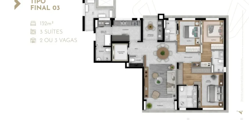 Neue Wohnung zum Verkauf in Curitiba